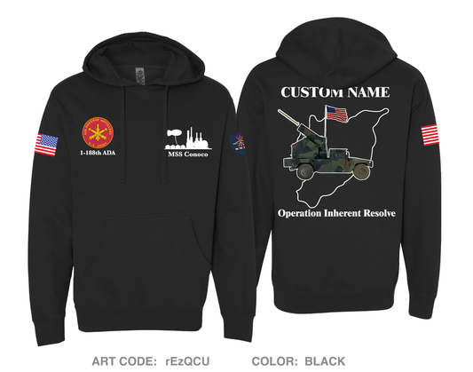 CUSTOM 1-188th ADA Comfort Unisex Hooded Sweatshirt - rEzQCU