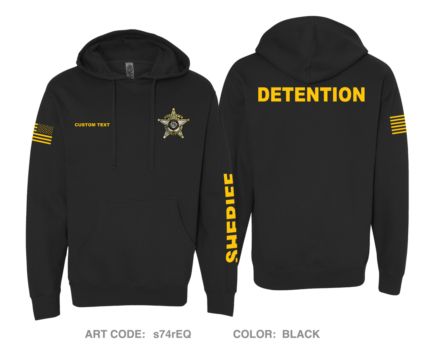CUSTOM WCSO Comfort Unisex Hooded Sweatshirt - s74rEQ