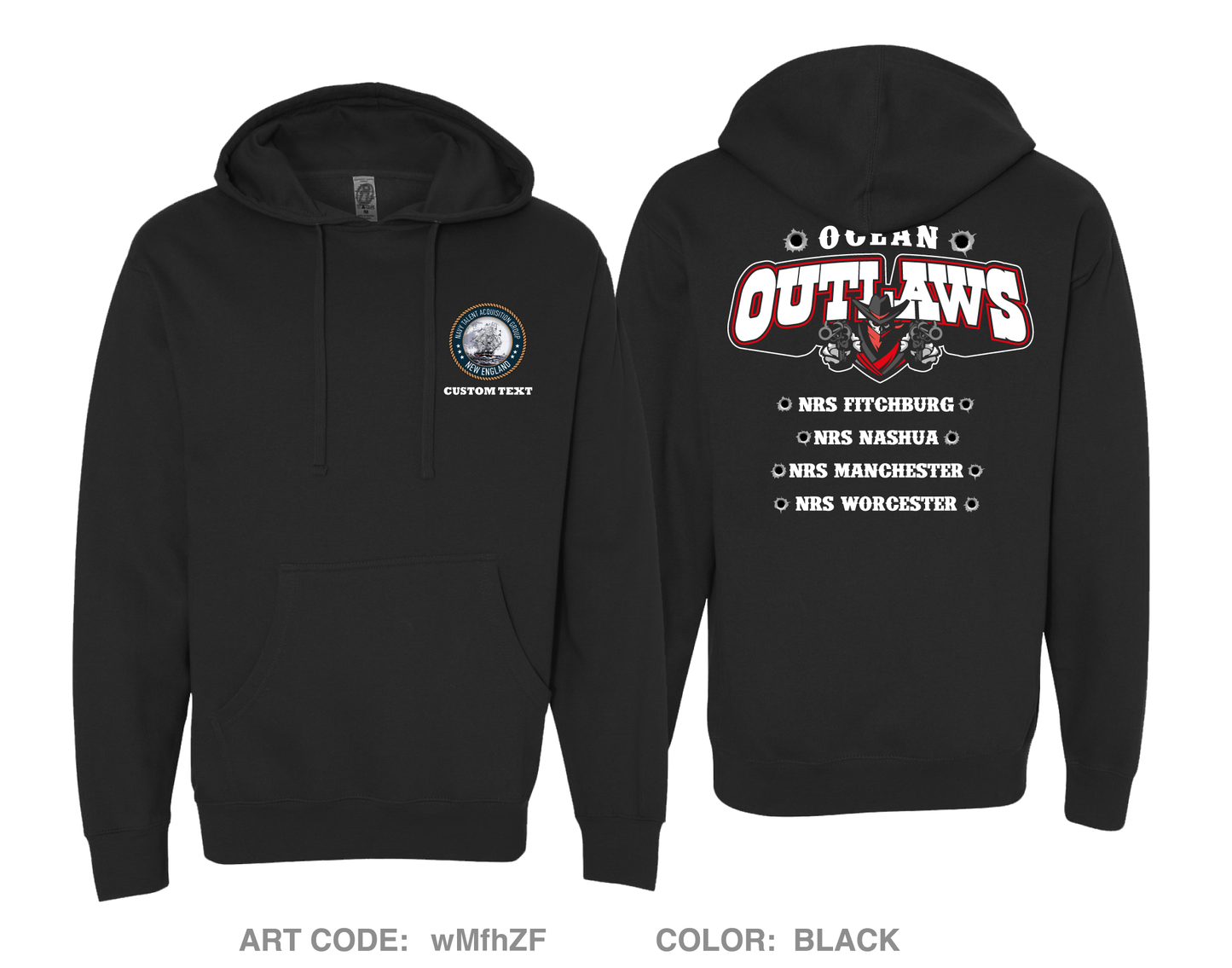 CUSTOM NTAG NEW ENGLAND DIV 3 Comfort Unisex Hooded Sweatshirt - wMfhZF