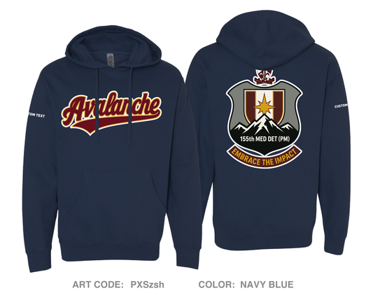 CUSTOM 155th Medical Detachment (PM) Comfort Unisex Hooded Sweatshirt - PXSzsh