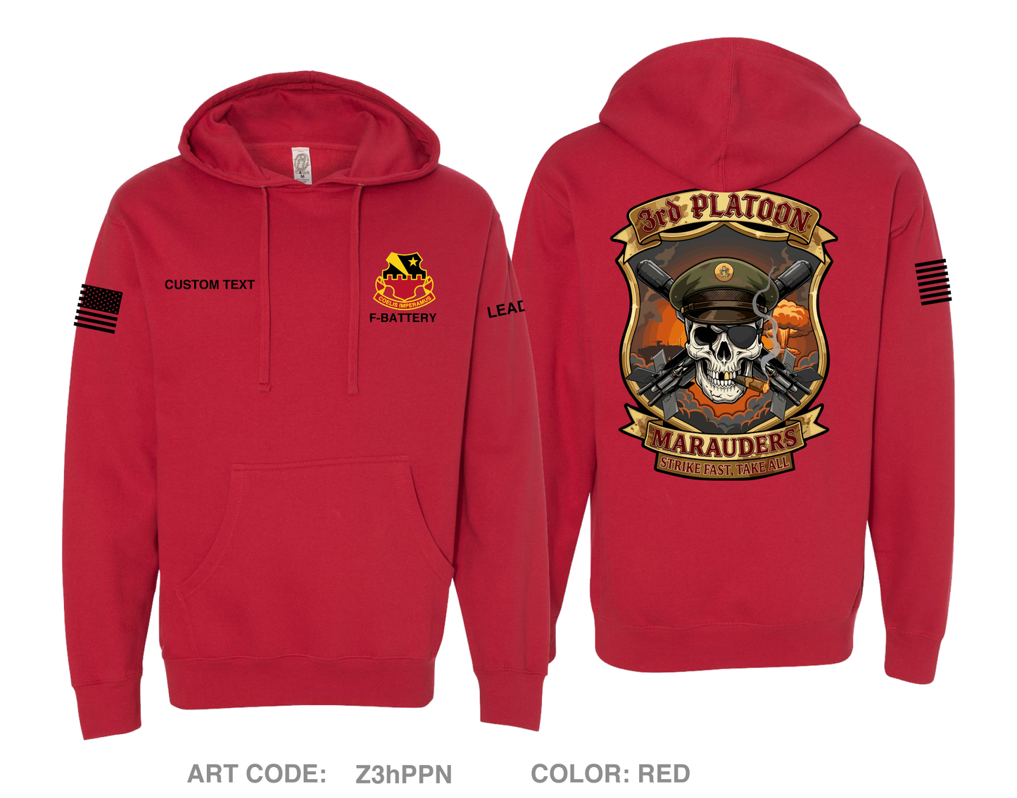 CUSTOM 3rd Platoon MARAUDERS Comfort Unisex Hooded Sweatshirt - Z3hPPN