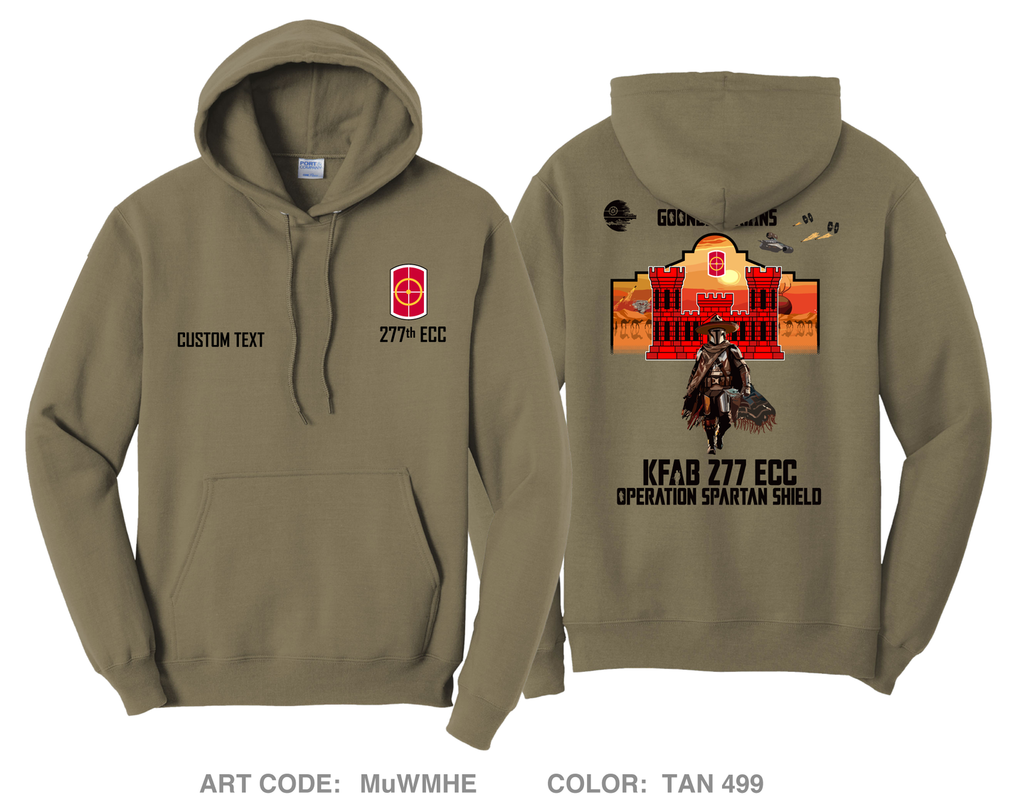 CUSTOM  277th ECC Comfort Unisex Hooded Sweatshirt - MuWMHE