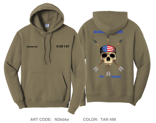 CUSTOM 1-87IN D-CO 10TH MTN Comfort Unisex Hooded Sweatshirt - NDkbke