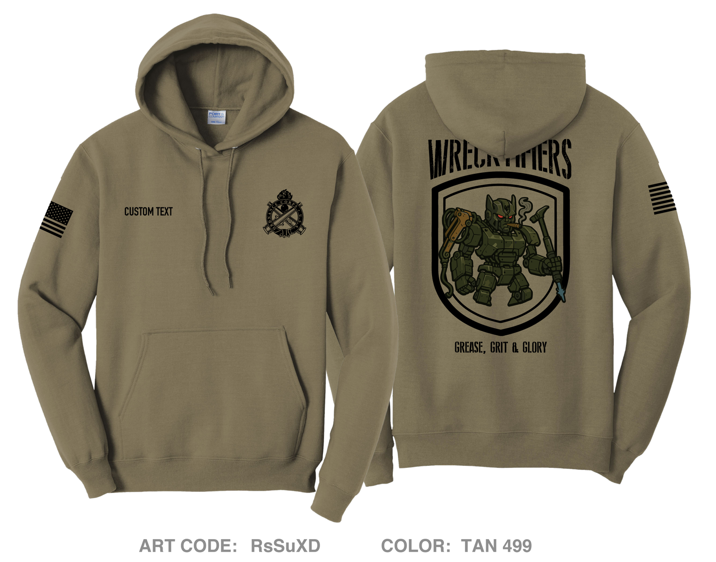 CUSTOM Wrectifiers Comfort Unisex Hooded Sweatshirt - RsSuXD