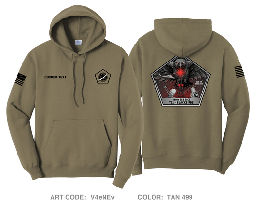 CUSTOM 319th ESB Bravo Co Comfort Unisex Hooded Sweatshirt - V4eNEv