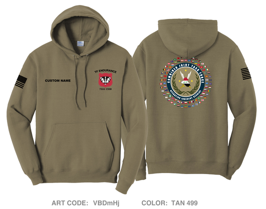 CUSTOM 732nd CSSB Comfort Unisex Hooded Sweatshirt - VBDmHj