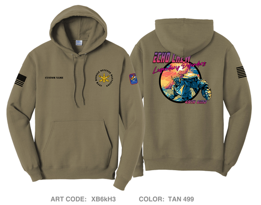 CUSTOM Echo Crew, 49th Missile Defense Battalion Comfort Unisex Hooded Sweatshirt - XB6kH3