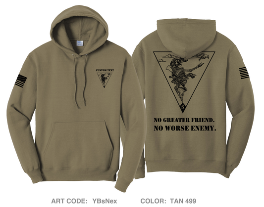 CUSTOM 2-30IN BN Comfort Unisex Hooded Sweatshirt - YBsNex