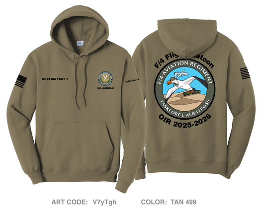 CUSTOM F/4 AVN REGT Comfort Unisex Hooded Sweatshirt - V7yTgh