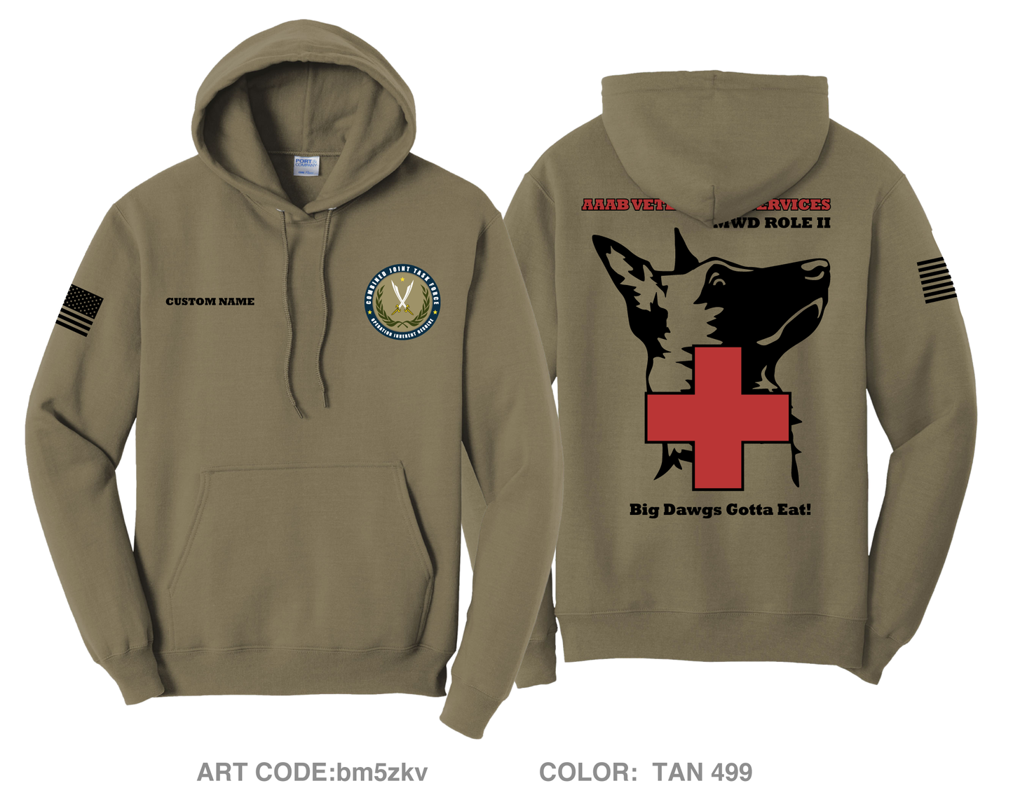 CUSTOM 719th MDVSS Comfort Unisex Hooded Sweatshirt - bm5zkv