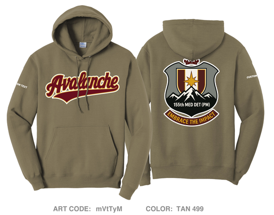 CUSTOM 155th Medical Detachment (PM) Comfort Unisex Hooded Sweatshirt - mVtTyM