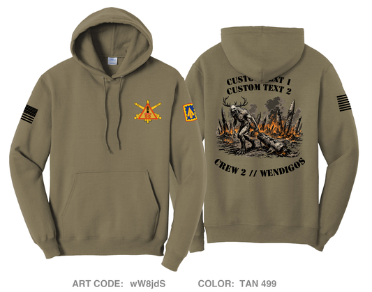 CUSTOM Crew 2 // Wendigos Comfort Unisex Hooded Sweatshirt - wW8jdS