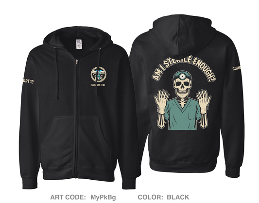 CUSTOM Cohort 12 Comfort Unisex Cotton Blend Full-Zip Hooded Sweatshirt - MyPkBg