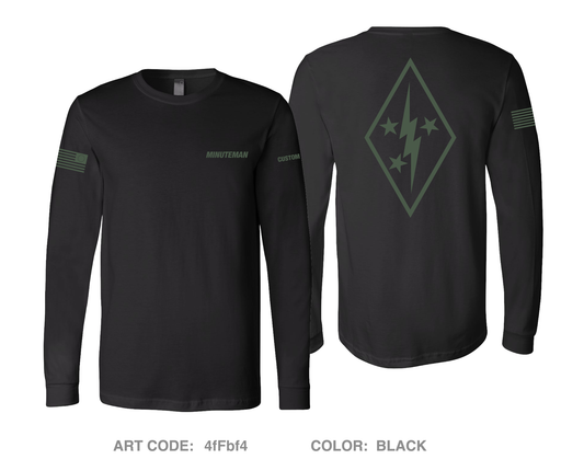 CUSTOM Minuteman Home Services Comfort Unisex Cotton LS Tee - 4fFbf4