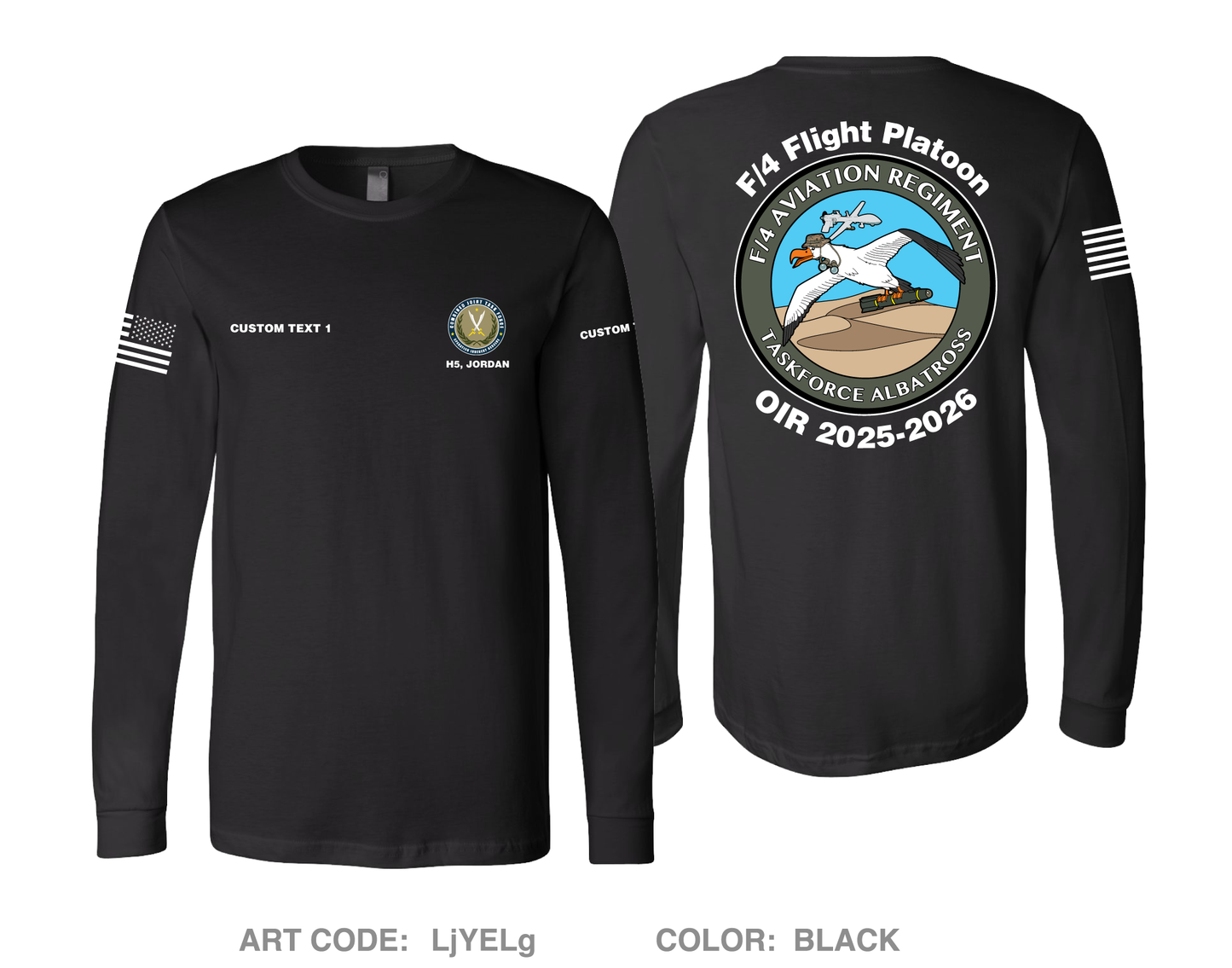 CUSTOM F/4 AVN REGT Comfort Unisex Cotton LS Tee - LjYELg
