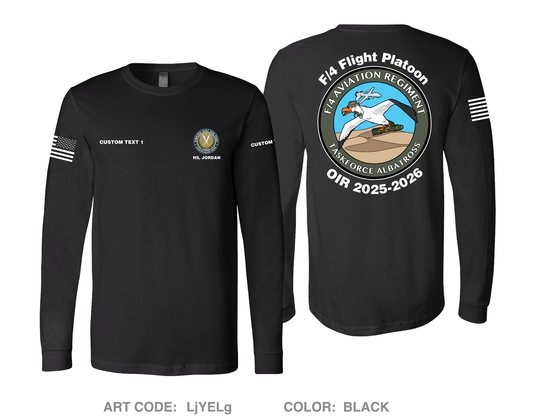 CUSTOM F/4 AVN REGT Comfort Unisex Cotton LS Tee - LjYELg