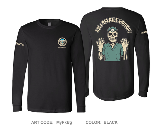 CUSTOM Cohort 12 Comfort Unisex Cotton LS Tee - MyPkBg