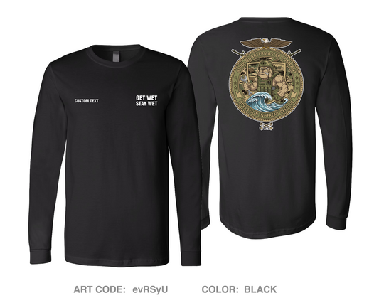 CUSTOM 810th Quartermaster Company Comfort Unisex Cotton LS Tee - evRSyU