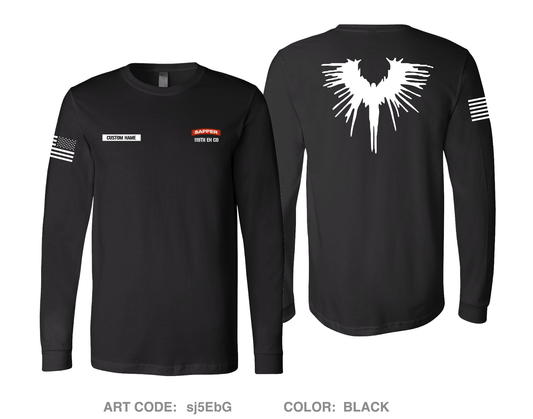 CUSTOM 119 Engineer Company (SAPPER) Fundraising Collection Comfort Unisex Cotton LS Tee - sj5EbG