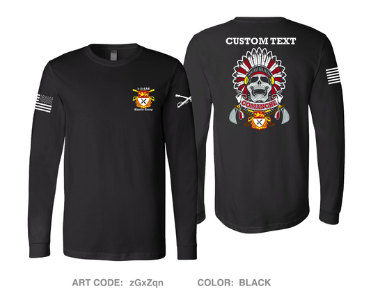 CUSTOM C TRP, 5-15 CAV Comfort Unisex Cotton LS Tee - zGxZqn