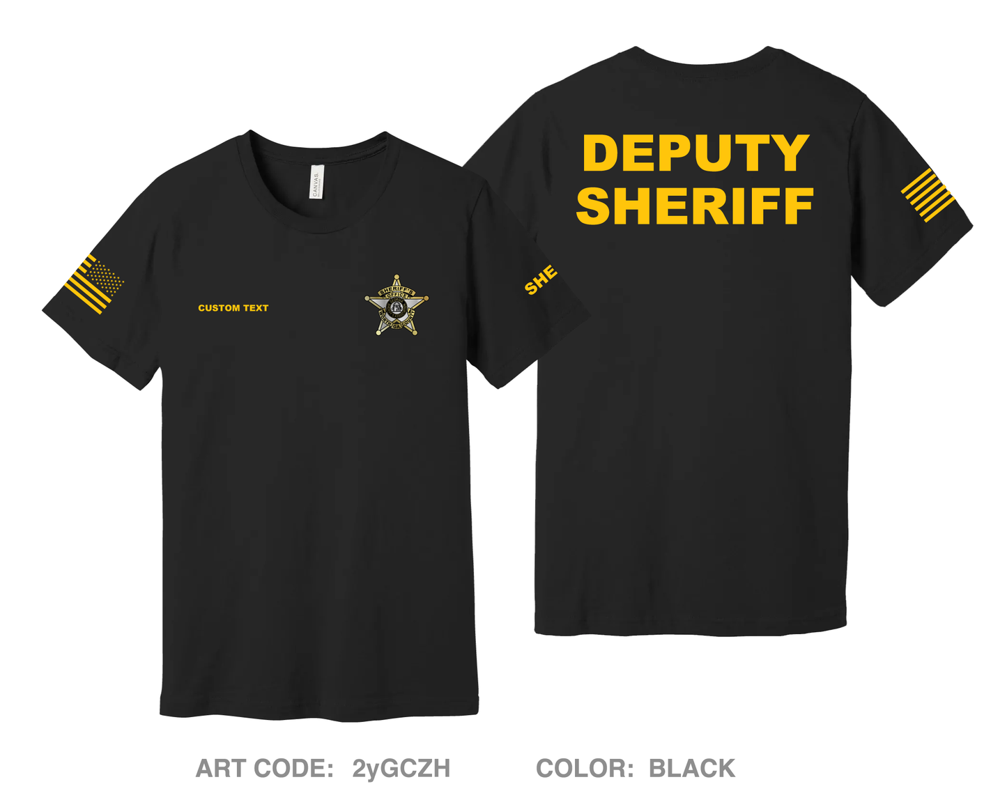 CUSTOM WCSO Comfort Unisex Cotton SS Tee - 2yGCZH