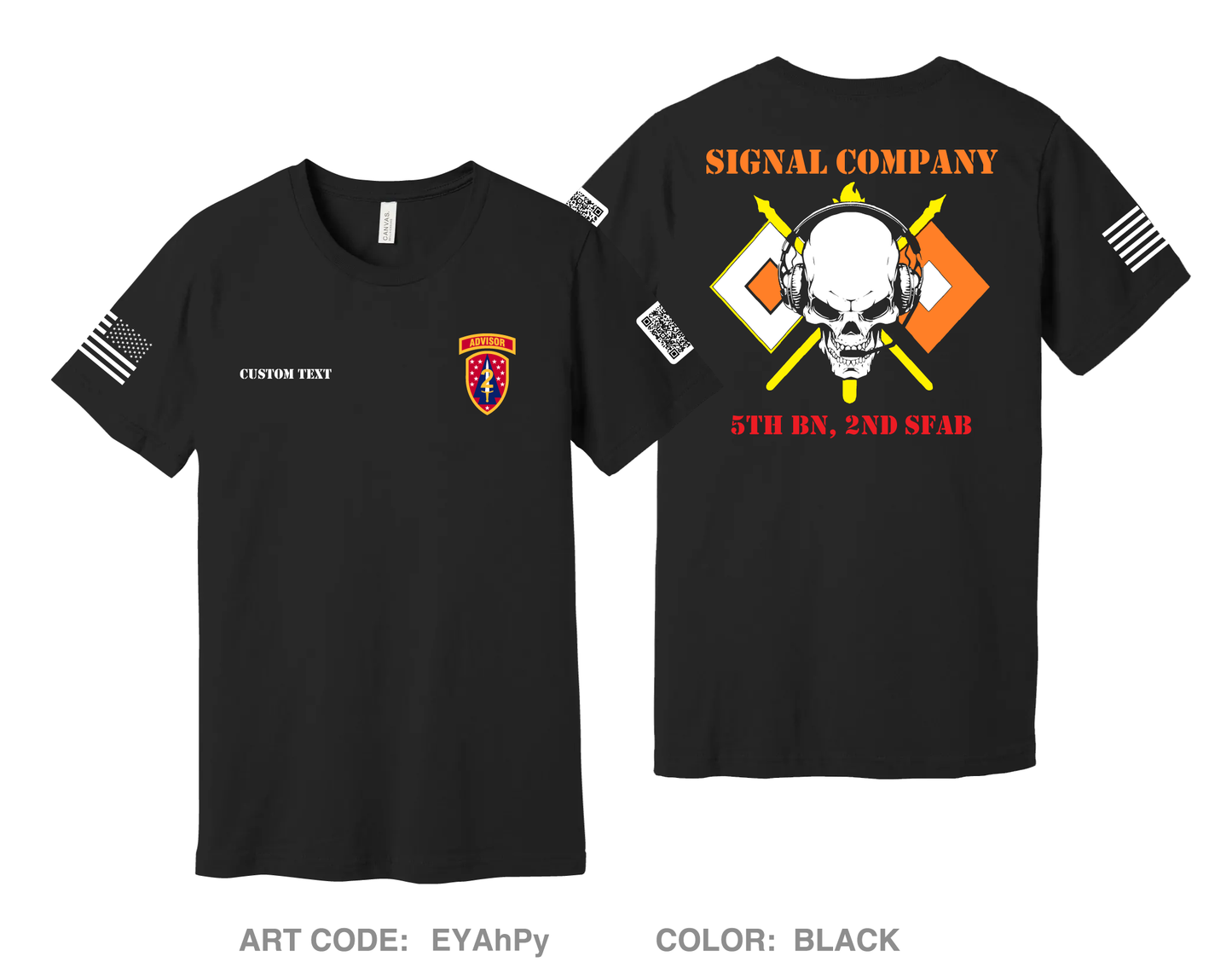 CUSTOM C Co, 5th BN, 2 SFAB Comfort Unisex Cotton SS Tee - EYAhPy