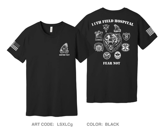 CUSTOM 11th Field Hospital Comfort Unisex Cotton SS Tee - LSXLCg