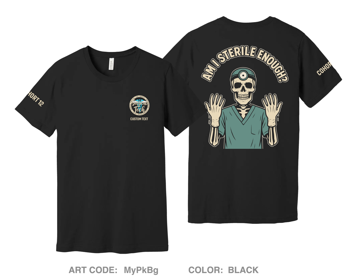 CUSTOM Cohort 12 Comfort Unisex Cotton SS Tee - MyPkBg