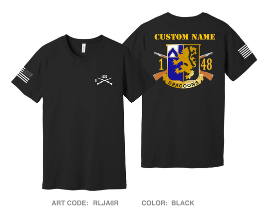 CUSTOM 1st BN, 48th Infantry Regiment Comfort Unisex Cotton SS Tee - RLJA6R