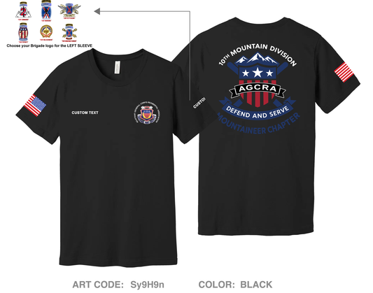 CUSTOM Mountaineer Agcra Comfort Unisex Cotton SS Tee - Sy9H9n
