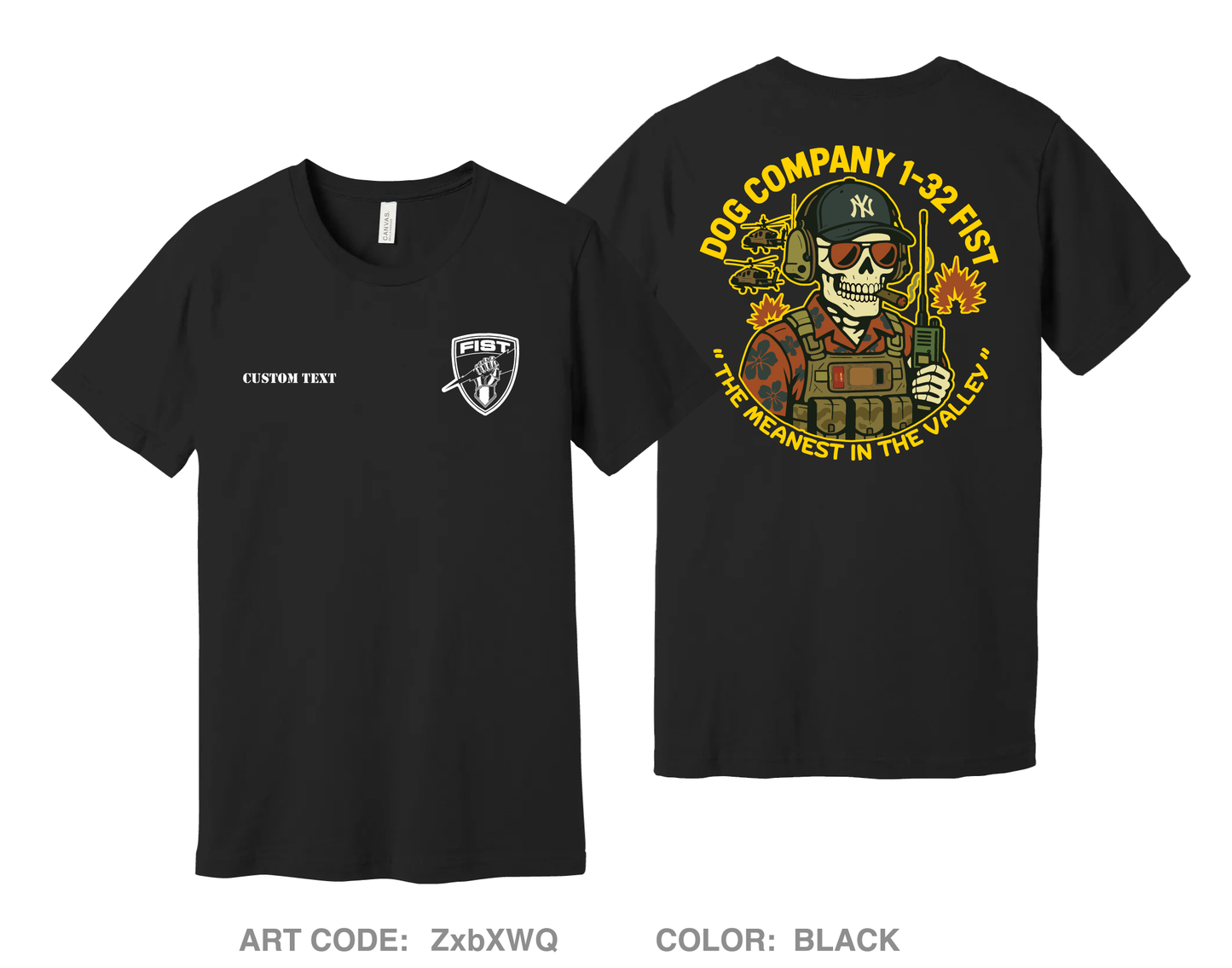 CUSTOM DOG COMPANY FIST Comfort Unisex Cotton SS Tee - ZxbXWQ