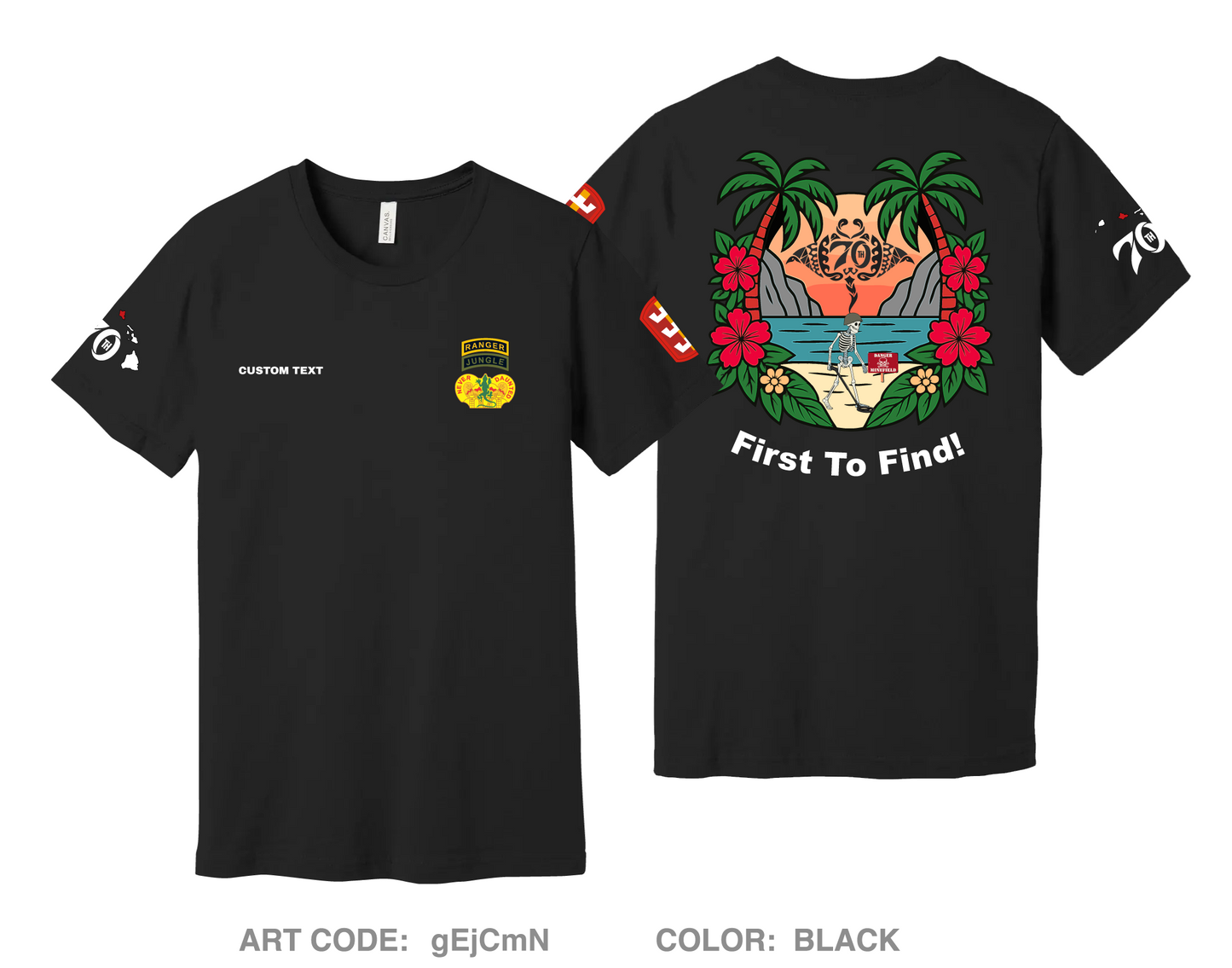 CUSTOM 70th Clearance Company Comfort Unisex Cotton SS Tee - gEjCmN