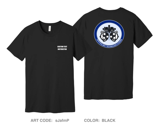 CUSTOM Ophthalmic Technician Course Comfort Unisex Cotton SS Tee - sJafmP