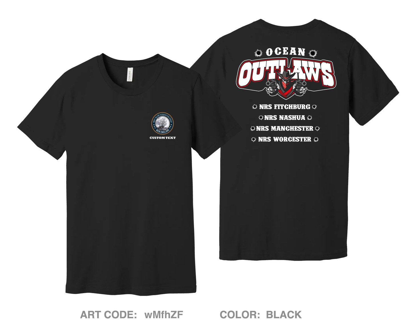 CUSTOM NTAG NEW ENGLAND DIV 3 Comfort Unisex Cotton SS Tee - wMfhZF