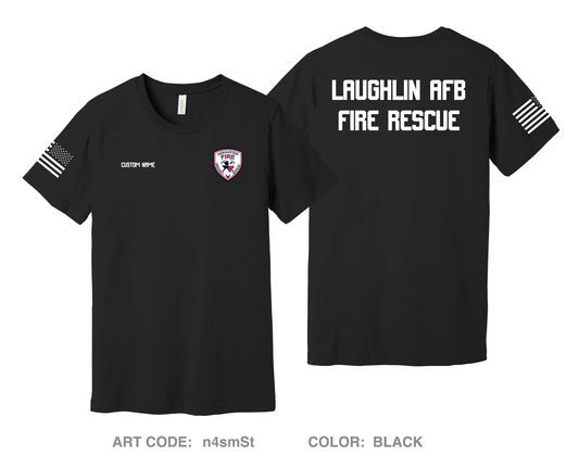 CUSTOM Laughlin AFB Fire Department Comfort Unisex Cotton SS Tee - n4smSt