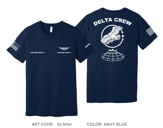 CUSTOM Delta Crew Comfort Unisex Cotton SS Tee - QLN4xt
