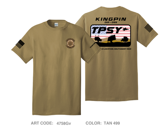 CUSTOM 727 EACS Comfort Unisex Cotton SS Tee - 4758Gv
