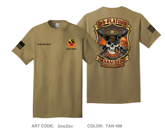 CUSTOM 3rd Platoon MARAUDERS Comfort Unisex Cotton SS Tee - 5mcZev