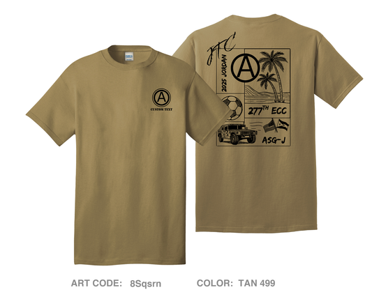 CUSTOM 2nd Platoon 277th ECC Comfort Unisex Cotton SS Tee - 8Sqsrn