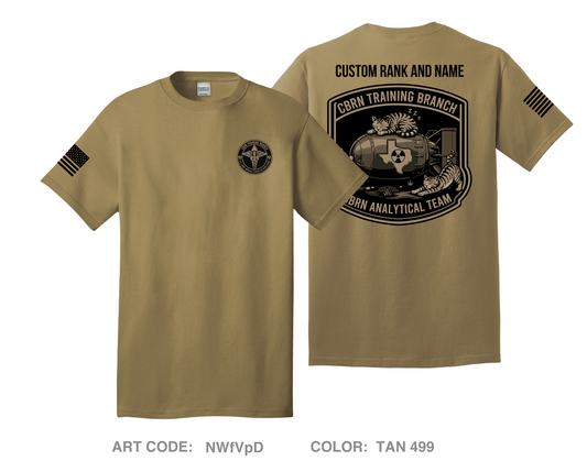 CUSTOM CBRN Training Branch Comfort Unisex Cotton SS Tee - NWfVpD