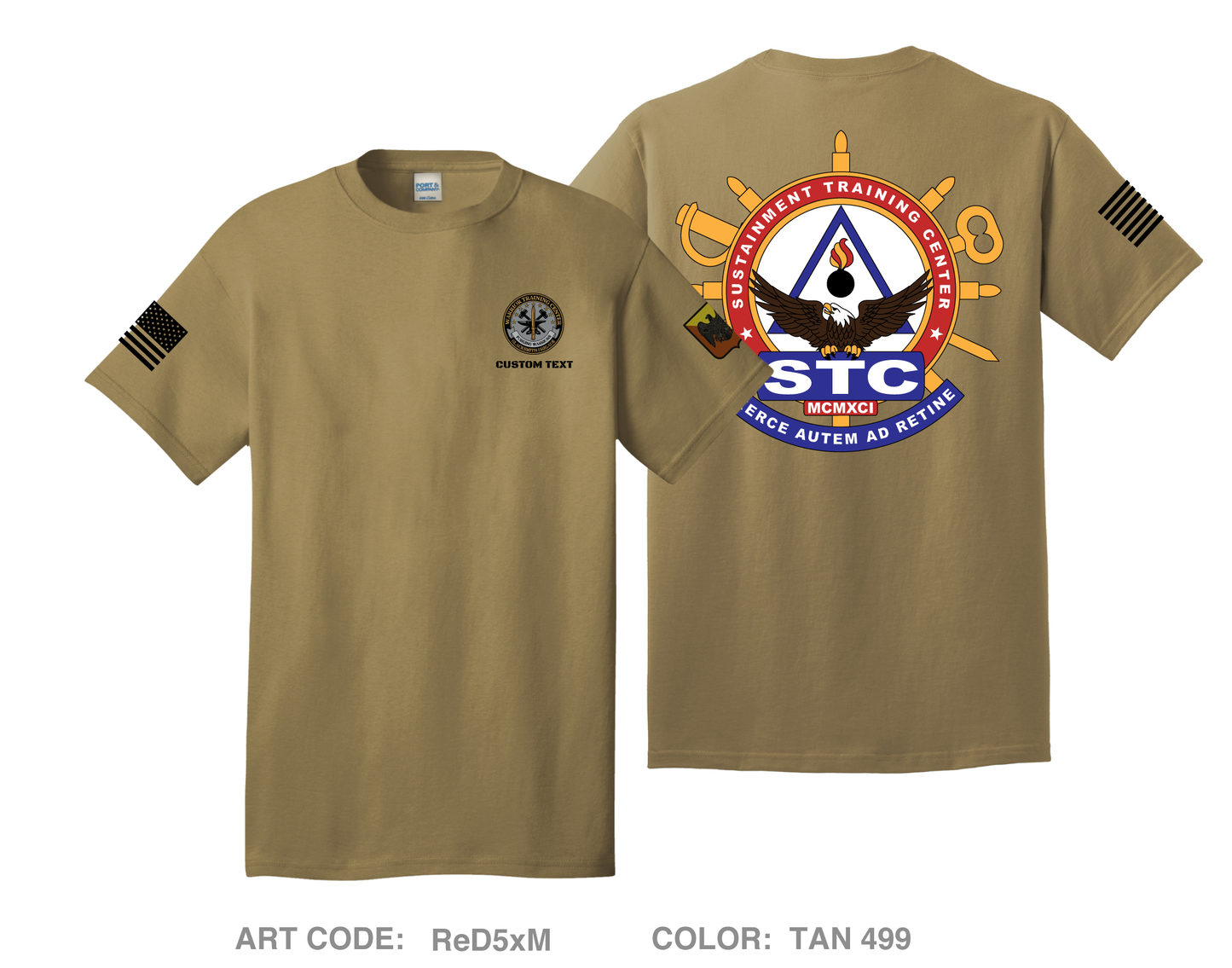 CUSTOM Sustainment Training Center Fundraising Collection Comfort Unisex Cotton SS Tee - ReD5xM