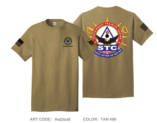 CUSTOM Sustainment Training Center Fundraising Collection Comfort Unisex Cotton SS Tee - ReD5xM