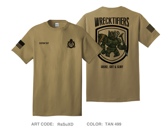 CUSTOM Wrectifiers Comfort Unisex Cotton SS Tee - RsSuXD