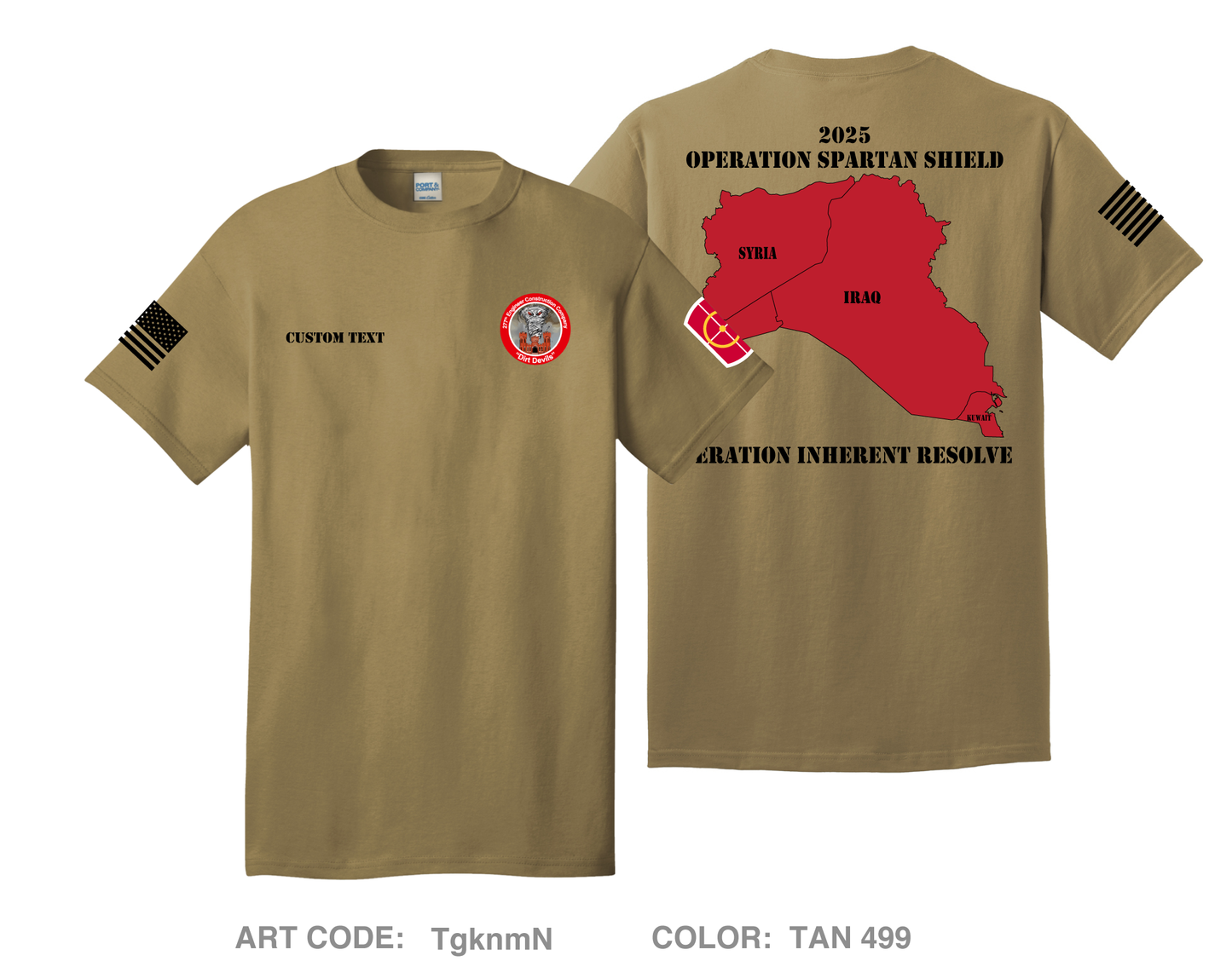 CUSTOM 277th ECC Main Fundraising Collection Comfort Unisex Cotton SS Tee - TgknmN