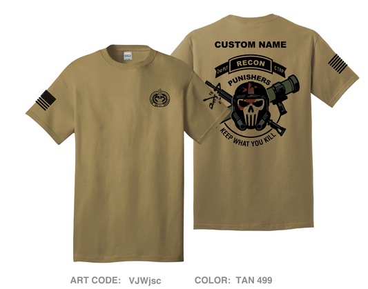 CUSTOM 2nd Platoon, C Troop, 2-15 Cav Comfort Unisex Cotton SS Tee - VJWjsc
