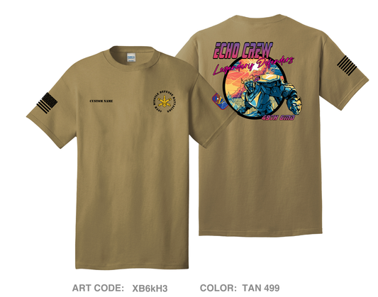 CUSTOM Echo Crew, 49th Missile Defense Battalion Comfort Unisex Cotton SS Tee - XB6kH3