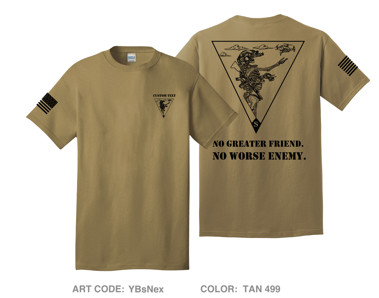 CUSTOM 2-30IN BN Comfort Unisex Cotton SS Tee - YBsNex