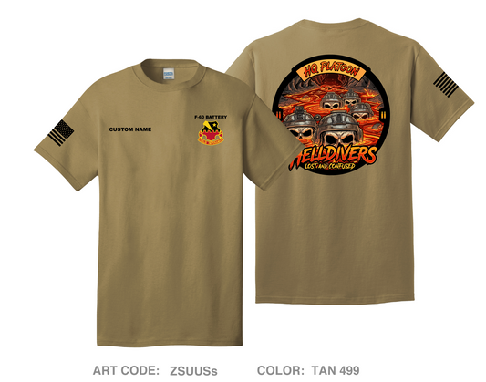 CUSTOM HQ Platoon Comfort Unisex Cotton SS Tee - ZSUUSs