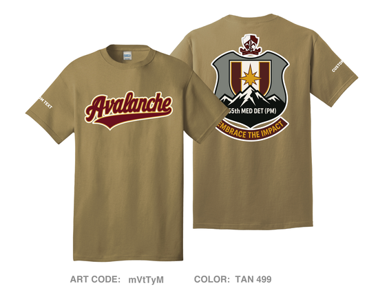 CUSTOM 155th Medical Detachment (PM) Comfort Unisex Cotton SS Tee - mVtTyM