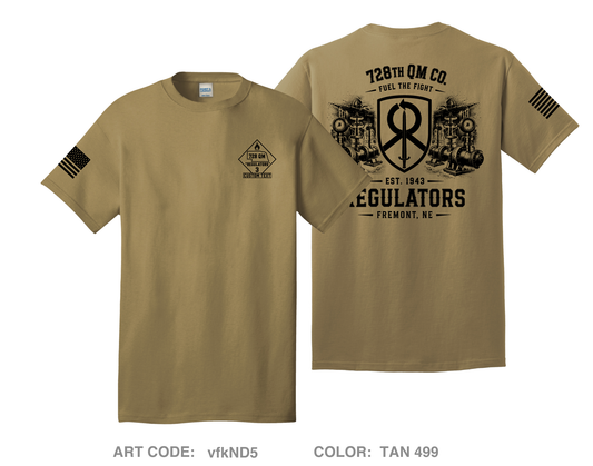 CUSTOM 728th QM Co Comfort Unisex Cotton SS Tee - vfkND5